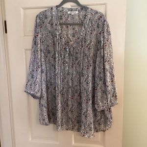 Light, silky, soft and airy peasant top